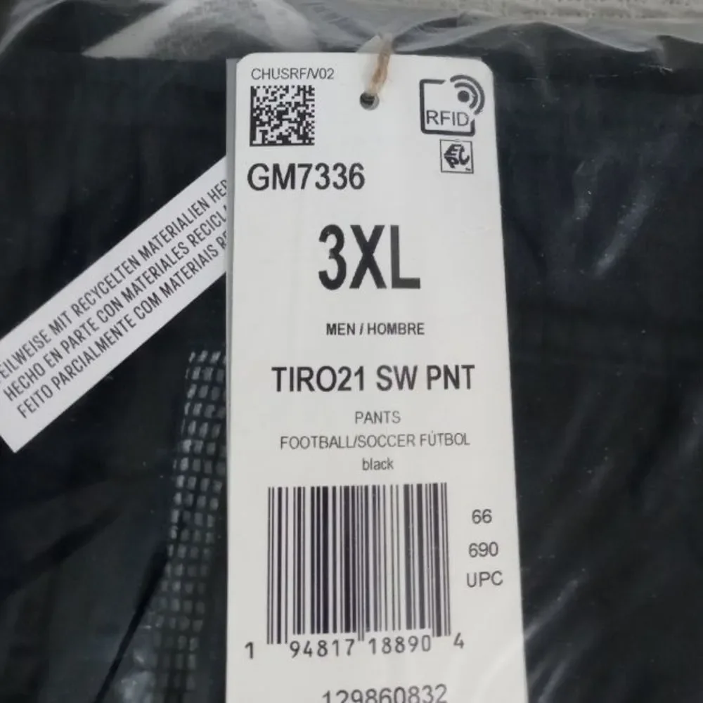 Adidas Tiro 21 Football Soccer Track Sweatpants 3XL - Picture 5 of 7